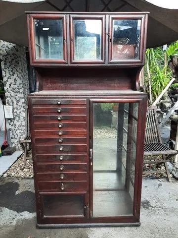 Authentic Antique Mirror Cabinet 18th Century