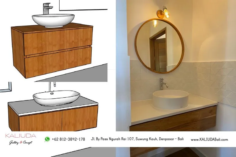 210909 - Custom Buffet Wastafel, Private Residence at Uluwatu by Kaliuda Gallery Bali
