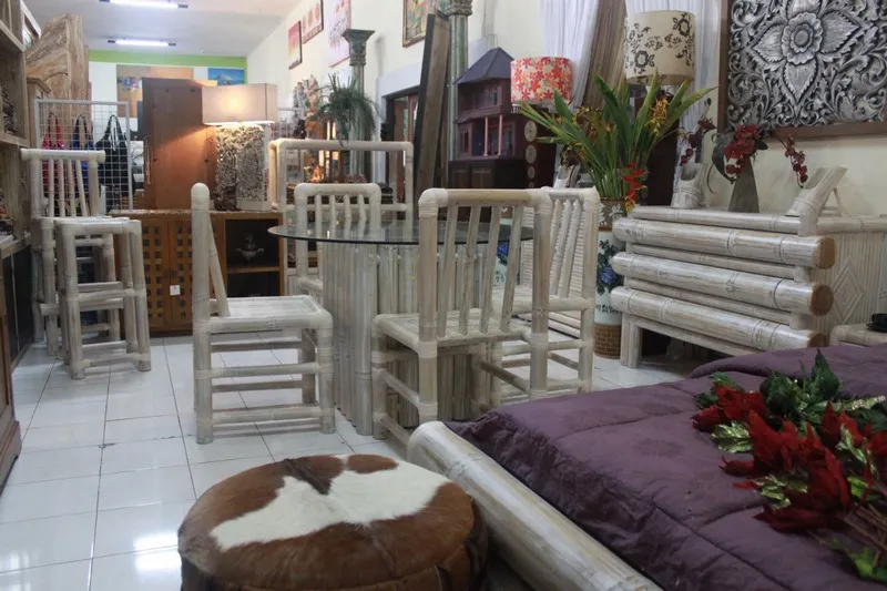 Bamboo Furniture set at Kaliuda Gallery Furniture Bali
