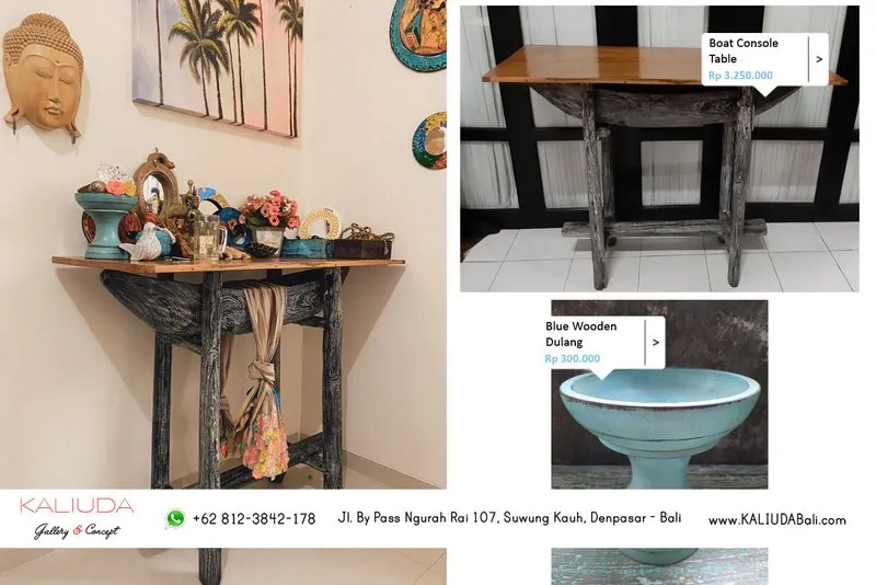 211130 - Boat Console Table & Dulang at Private Residence, Bandung, Jawa Barat, Indonesia by Kaliuda Gallery Bali photo by client