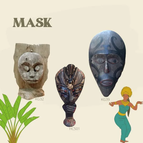Mask in Kaliuda Gallery - 8 Best Indonesia Souvenirs Mask - Kaliuda Gallery Bali