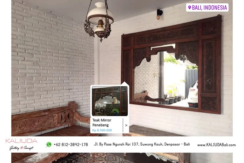 210521 - Teak Mirror Penebeng in Private Residence, Pering, Bali - Indonesia