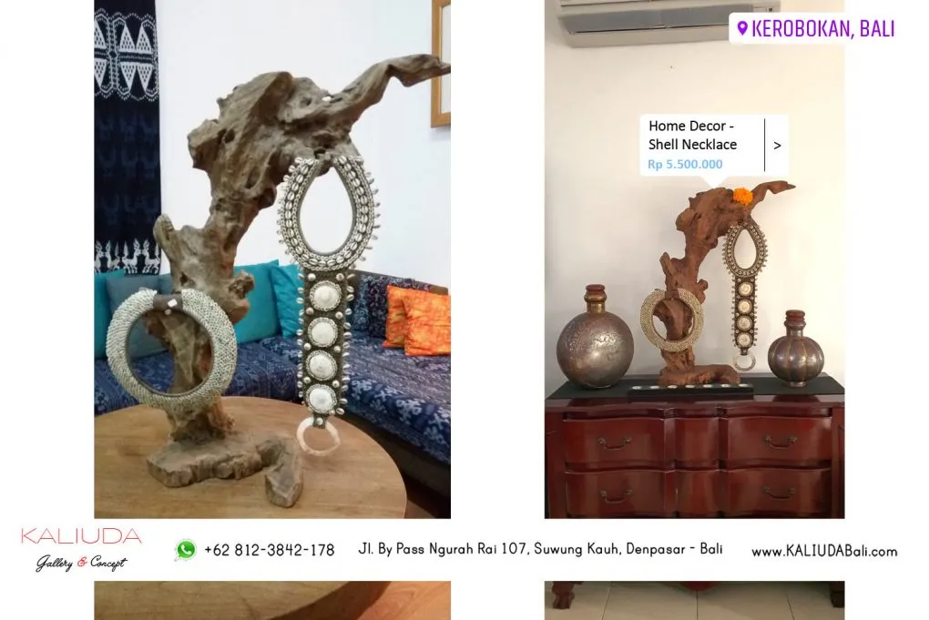 220226 - Home Decor - Shell Necklace, Private Residence, Kerobokan, Bali