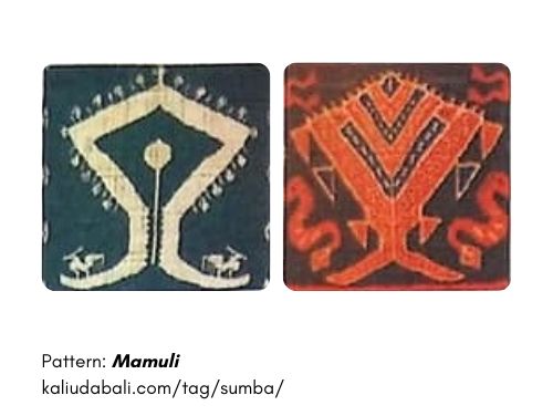 Sumba Ikat Motifs Mamuli - Kaliuda Gallery Bali