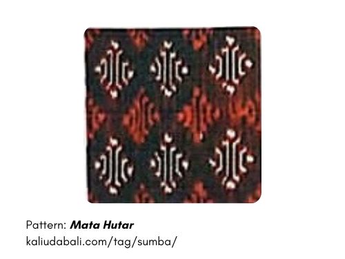 Sumba Ikat Motifs Mata Hutar - Kaliuda Gallery Bali