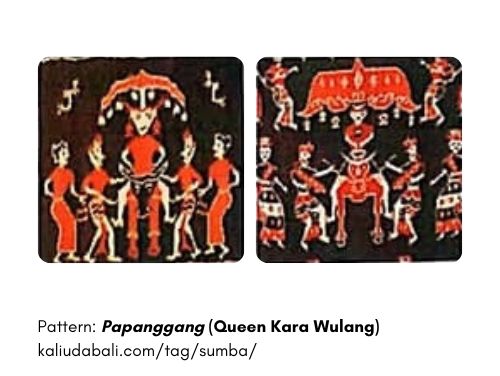 Sumba Ikat Motifs Papanggang (Queen Kara Wulang) - Kaliuda Gallery Bali