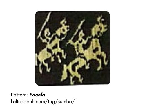 Sumba Ikat Motifs Pasola - Kaliuda Gallery Bali