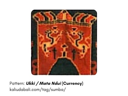 Sumba Ikat Motifs Ukki Matta Ndui (Currency) - Kaliuda Gallery Bali