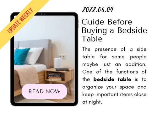 220604 - Guide Before Buying a Bedside Table - Banner Blog by Kaliuda Gallery Bali