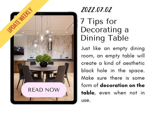 220702 - 7 Tips for decorating a Dining Table - Blog KALIUDA Gallery Bali