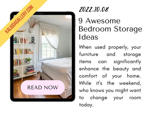 221008 - 9 Awesome Bedroom Storage Ideas - Banner Blog Kaliuda Gallery