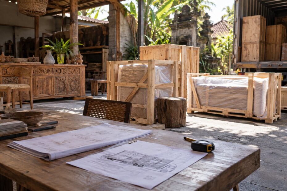 Export crates loading plan