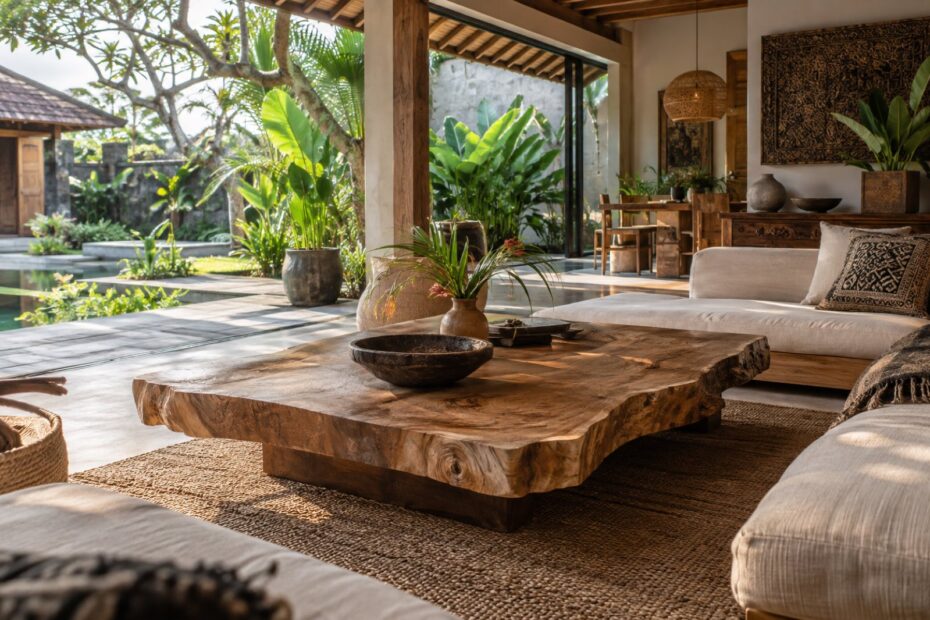 Tropical modern living room