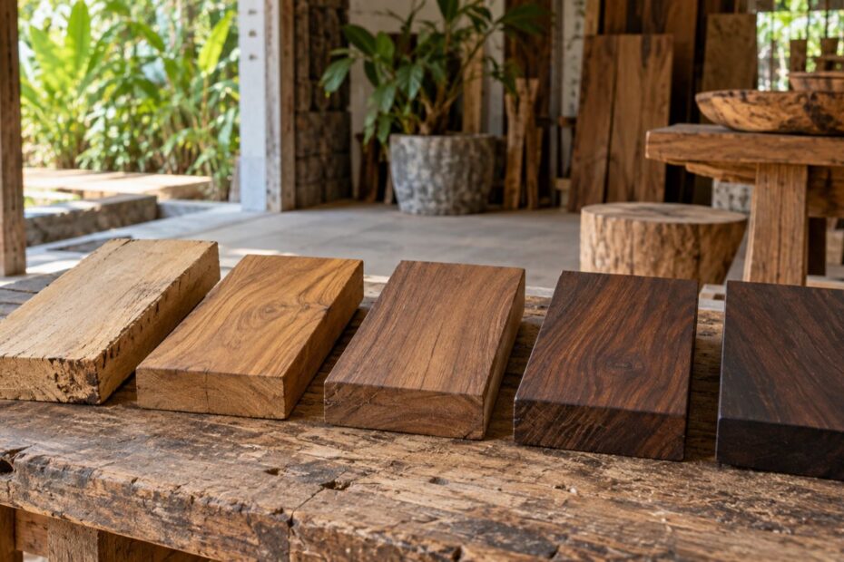 Finish offcuts comparison